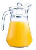 Jarra de Vidro 1,3L com tampa acrílica Água Suco E Refri Clássica Jarra de Vidro 1,3L com tampa acrílica Água Suco E Refri Clássica