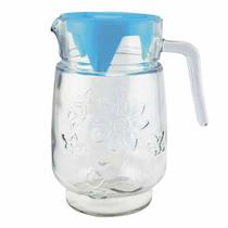 Jarra De Vidro 1,5 Litros Para Água Suco Com Tampa De Plástico Clink
