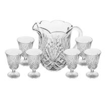 Jarra de Vidro 1,5L C/ 6 Copos 200ml Lile 6869 Lyor Jarra de Vidro 1,5L C/ 6 Copos 200ml Lile 6869 Lyor