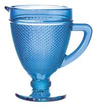 Jarra de Vidro água Bico De Jaca Azul 1 Litro