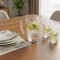 Jarra De Vidro Agua Suco Vinho Diamante 1 Litro Class Home