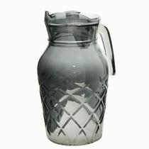 Jarra de Vidro Artemis Cinza 1,7 Litros com Tampa