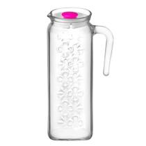 Jarra de Vidro Bloom com Tampa Plástica 1,2 Litros Gurallar Lav - lv-blo120