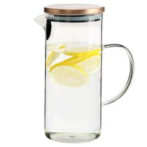 Jarra de vidro borosilicato com tampa bronze cobre 1.3L Jarra de vidro borosilicato com tampa bronze cobre 1.3L