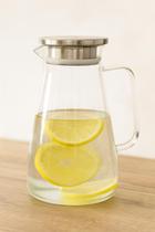 Jarra de Vidro Borossilicato 1,5L com Aço Inoxidável Resistente a Altas Temperaturas Jarra de Vidro Borossilicato 1,5L com Aço Inoxidável Resistente a Altas Temperaturas