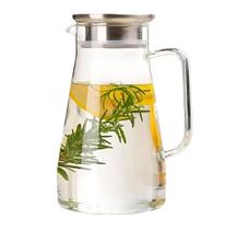 Jarra De Vidro Borossilicato 1,5L Com Tampa Em Inox Mercury