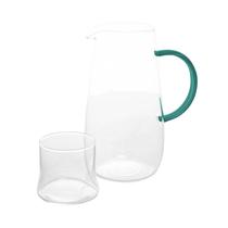Jarra de Vidro Borossilicato Com Alça e Copo Fun 1,3 Litros Wolff