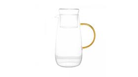 Jarra de vidro Borossilicato Com Alça Fun rosa 1,3L Wolff