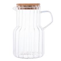 Jarra de Vidro Borossilicato com Tampa de Bambu Classic 1L - Lyor