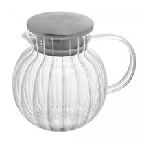 Jarra de Vidro Borossilicato com Tampa Inox 1,2L - D&A Jarra de Vidro Borossilicato com Tampa Inox 1,2L - D&A