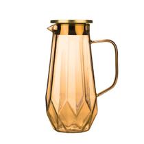 Jarra De Vidro Borossilicato Com Tampa Inox Suco Água 1,4l Jarra De Vidro Borossilicato Com Tampa Inox Suco Água 1,4l