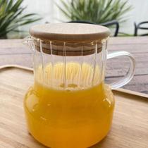 Jarra De Vidro C/ Tampa De Bambú 500ml Jarra De Vidro C/ Tampa De Bambú 500ml