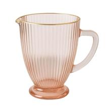 Jarra de Vidro Cameratta Borda Dourada Coloridas 1.349ml - Gamma Jarra de Vidro Cameratta Borda Dourada Coloridas 1.349ml - Gamma