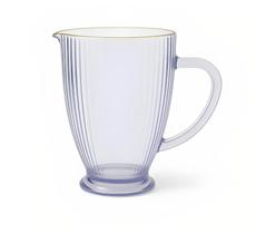 Jarra de Vidro Cameratta Borda Dourada Lilás 1.349ml - Gamma Jarra de Vidro Cameratta Borda Dourada Lilás 1.349ml - Gamma