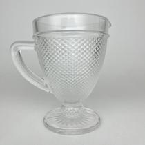 Jarra de Vidro com Alça Transparente Relevos Bico de Jaca 1L Jarra de Vidro com Alça Transparente Relevos Bico de Jaca 1L