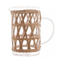 Jarra de Vidro com Sisal Fibra Natural Wolff 1 L