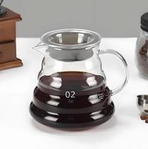 Jarra de Vidro com Tampa 600ml Estilo Colmeia para Café Chá Bebidas