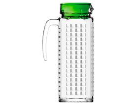Jarra de Vidro com Tampa Colorex 1,2L Quadrada