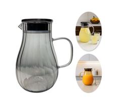 Jarra de Vidro com Tampa de Aço Inox para Suco, Chá, Água, Refresco 1,8 litros Flux Jarra de Vidro com Tampa de Aço Inox para Suco, Chá, Água, Refresco 1,8 litros Flux