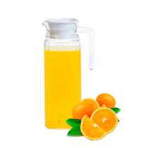 Jarra de vidro com tampa em relevo para suco ou água 1100ml