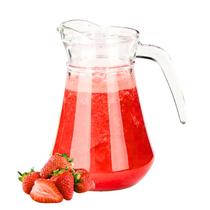 Jarra de Vidro Com Tampa P/ Água Suco Drinks 1600ML