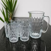 Jarra de Vidro/Cristal Diamond 1200ml - Suco/Agua - ENVIO IMEDIATO