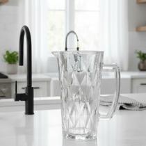 Jarra de Vidro Diamond 1L Elegância e Brilho para Sua Mesa Posta