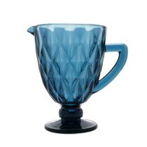 Jarra de Vidro Diamond Azul 1L - UNIK HOME