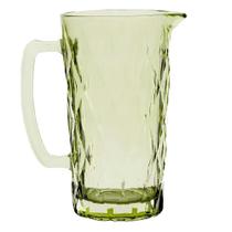 Jarra De Vidro Diamond Verde Água Ou Suco 1,2L - 123 Util