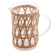 Jarra De Vidro E Fibra Natural 1L - WOLFF