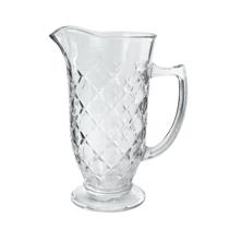 Jarra de vidro em relevo floral 1000ml