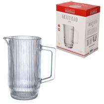 Jarra de Vidro Graffiato 1,2 Litros 20cm Água Suco Hauskraft JARR030/TR Jarra de Vidro Graffiato 1,2 Litros 20cm Água Suco Hauskraft JARR030/TR