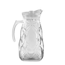 Jarra De Vidro Grosso Ocean Resistente Com Tampa e Alça Suco Água 1,8L