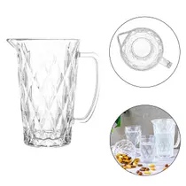 Jarra de Vidro Luxo Diamante Cores Transparentes 1,2L Grosso Resistente Sucos Refrigerante Diamond Jarra de Vidro Luxo Diamante Cores Transparentes 1,2L Grosso Resistente Sucos Refrigerante Diamond