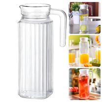 Jarra De Vidro Para Bebidas Agua Cha Suco Tampa Plastico 1 L Jarra De Vidro Para Bebidas Agua Cha Suco Tampa Plastico 1 L