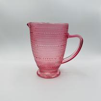 Jarra de vidro Perola Rosa para água, suco, refrigerante, 1370ml