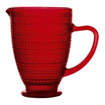 Jarra de Vidro Pérola Rubi 1,3L Mesa Posta Água Suco Bebidas