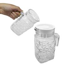 Jarra De Vidro Premium Abacaxi Com Tampa Resistente Bebidas 600ml