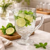 Jarra de vidro renascence 1l para água suco transparente