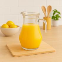 Jarra De Vidro Resistente Alça Tampa Acrílico 1800ml Sucos Chá Gelado Mesa Posta Jarra De Vidro Resistente Alça Tampa Acrílico 1800ml Sucos Chá Gelado Mesa Posta