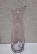 Jarra de Vidro Rosa Transparente com Mexedor 29cm - Agliana