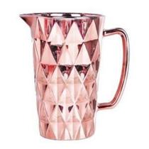 JARRA DE VIDRO SODO-CÁLCICO DIAMOND ROSE METAL 1l - Lyor
