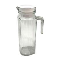Jarra de Vidro Suíça com tampa de plástico de 1 Litro Jarra de Vidro Suíça com tampa de plástico de 1 Litro