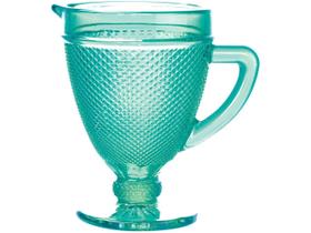 Jarra de Vidro Turquesa 1L Bon Gourmet - Bico de Jaca Jarra de Vidro Turquesa 1L Bon Gourmet - Bico de Jaca