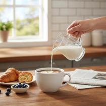 Jarra Dosadora Vidro Prisma 100ml Mini Com Alça Precisão