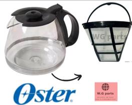 Jarra e Filtro Permanente Cafeteira oster OCAF 500 E OCAF 500 RED