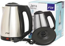 Jarra Elétrica Aço Inox 1.8l Chá E Café Quentes 127v - FIX