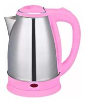 Jarra Elétrica Bule Chaleira Inox 1,8 L Rápida 110v 1100w Rosa - Bak