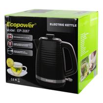 Jarra Eletrica Ecopower EP-3067 - 1.7L - 2200W - 220V - Preto