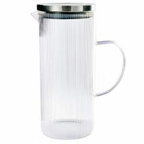 Jarra em vidro borossilicato c/tampa inox marine 1,4l lehavi